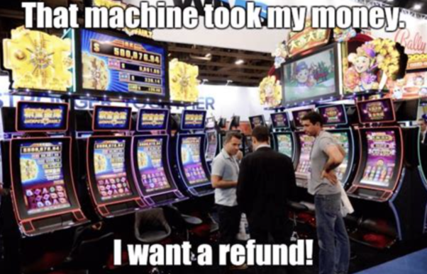 Maskinen tog mina pengar